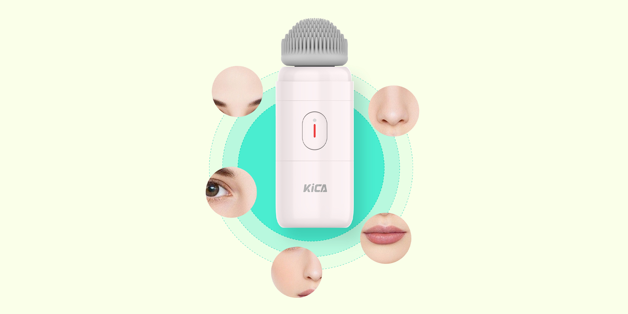 Masażer do twarzy KiCA PureClear - różowy